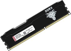 DDR3 8GB Desktop RAM 1600MHz PC3-12800 UDIMM Non-ECC Unbuffered 1.5V 2Rx8 Dual Rank 240 Pin CL11 PC Computer Memory Upgrade Module (Black)