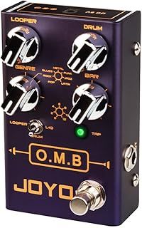 JOYO Looper & Drum Machine Pedal (Looper Cycle Recording/Drum Machine/Looper+Drum) for Electric Guitar Effect (O.M.B R-06)