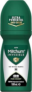 Mitchum Invisible Men 48HR Protection Roll On Anti-Perspirant & Deodorant, No White Marks, Alcohol Free, Pure Energy 100 ml 7246640000