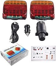 CHEYLIZI Magnetic LED Trailer Tail Light Kit, Square LED Truck Tail Light Trailer Rear Light Signal Warning Brake Light Stop Turn Tail Side Marker License Light for Camper Lorry RV Trucks