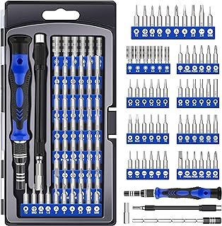 XOOL Precision Screwdriver Kit, 62 in 1 Electronics Repair Tool Kit, Magnetic Driver Kit with Flexible Shaft, Extension Rod for Mobile Phone, Smartphone, Game Console, PC, Tablet