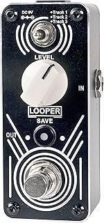 Sondery Triple Looper Pedal, Access to Upload/Download Music Files from/to 3 Tracks via Enclosed USB Cable, Each Track 30 Minutes Looping Time, Loop Pedal Unlimited Overdubs Undo/Redo, Mini Size
