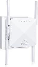 2025 Newest WiFi Extender, WiFi Booster, WiFi Repeater, 4 *Antennas Covers Up to 3800 Sq.ft and 45 Devices, Internet Booster - with Ethernet Port, Quick Setup, Home Wireless Signal Booster - White