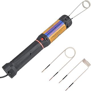 1100W Magnetic Induction Heater Kit, 220V Flameless Handheld Bolt Heater with 3 Coils, Bolt Removal Tool, Rusty Screws Removing Tool, Electromagnetic Induction Heater