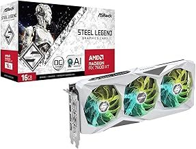 Asrock RX 7600XT Steel Legend 16GB OC Grafikkarte - 16GB GDDR6, 2x HDMI, 2x DP