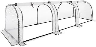 CHRISTOW Small Grow Tunnel Cloche Garden Polytunnel Greenhouse With Reinforced Cover (choose 1.3m, 1.95m, or 2.6m long)