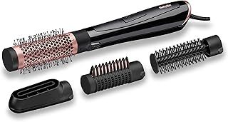 BaByliss Perfect Finish AS126E Hot Air Brush, 1000 W Hair Dryer Brush with 3 Attachments for Smoothing, Volume and Shaping, 2 Temperature Levels and Cooling Air Function, Ion Technology for Anti-Frizz