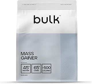 Bulk Mass Gainer, Protein Shake for Weight Gain, Chocolate Cookies, 1 kg, Packaging May Vary