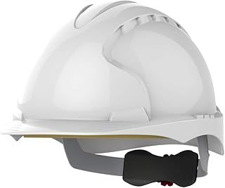 JSP EVO3 Construction Helmet – White and Wheel Fastener