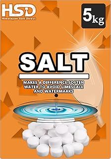 5 Kg Salt Tablets | Water Softener | Food Grade | Compatible to All Water Softner Machines Genuine British water softener salt tablets 5kg, Salt Tablet 1 pack