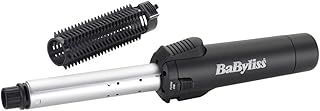BaByliss Cordless Gas Hair Curler & Brush, 19mm Cermaic Curling Tong, Protective Heat Shield, Fast Heat To 200°C, Black, 2583BU