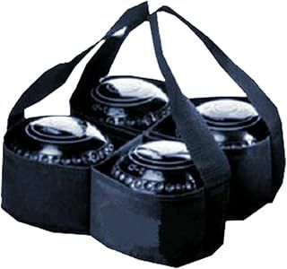 ND Sports Lawn Level Crown Flat Four Bowls Carrier, Green/Black
