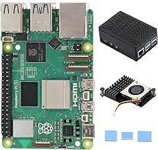 Basic Kit for Raspberry Pi 5 4GB Including Pi 5 4GB Board, Pi 5 ABS Case and Active Cooler (4GB RAM)