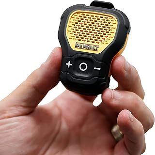 Dewalt Jobsite Pro Wearable Bluetooth Speaker, 190-1148-DW2, Black & Yellow