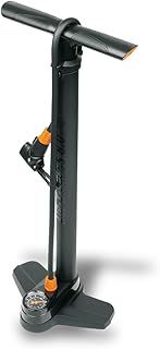 SKS GERMANY AIR-X-PRESS 8.0 Standpumpe (Luftpumpe mit MULTI VALVE-Ventilkopf in modernem Design, präzise Druckkontrolle, sicherer Halt und angenehme Haptik, Druck max.: 8 bar/115 PSI), schwarz, 600 mm