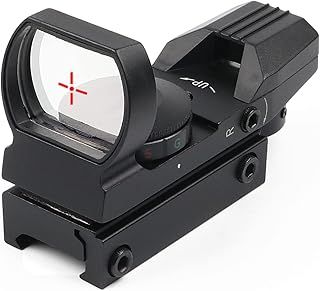 Red Dot Scope 4 Reticles Reflex Sight for Airsoft Shooting Sport with 20/22mm Weaver Picatinny Rail Mount