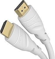 KabelDirekt 8K & 4K HDMI Cable – 20m – Designed in Germany – Supports 4K@60Hz, UHD, Ethernet – HDTV, PC, PS5, Xbox, Switch & all other HDMI devices, white