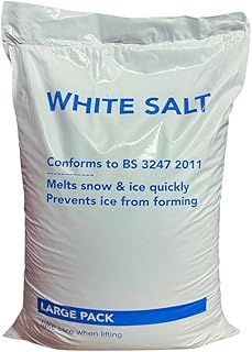 25 KG Bag Rock Salt for Keeping DRIVEWAYS and Paths Clear of ICE/Snow by LEAP HORSE