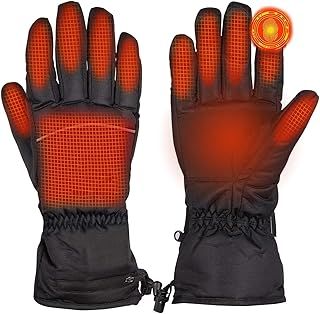 Heated Gloves for Men Women Touch Screen Battery Heated Gloves Heated Motorcycle Gloves Washable Heated Gloves Rechargeable Thermal Glove for Winter Snow Biking Riding Skiing Cycling Hunting