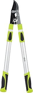 Garden Gear Telescopic Bypass Lopper Effortless 4.5cm Carbon Steel Cutting Blades Extended Reach up to 93cm Perfect for Pruning with Ease & Precision