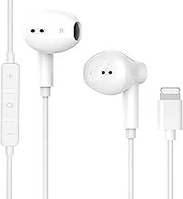 For iPhone Headphones,In-Ear HiFi Stereo Sound Earphones with Microphone and Volume Control,Wired earphone Compatible with iPhone 11/11 Pro/13/13 Pro/X/XS/14 Plus/14/XR/12/12 Pro/SE/8/8 Plus/7/7 Plus