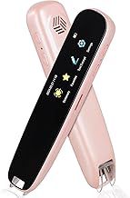 Scan Reader Pen, OCR Digital Translator and Reading Pen For Dyslexia Autism Students, Smart Voice Pen Support 112 Language Voice Translation Offline Scanning Reading for Meetings Learning Travel, Pink