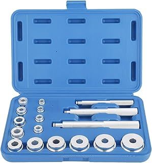 FreeTec 17Pc Aluminium Wheel Bearing Race & Seal Bush Driver Set Garage Tool Kit w/Case
