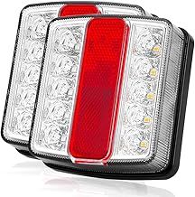 Uten Magnetic Trailer Towing Lights Rear Tail Board Lamps Low Power Consumption Waterproof Easy Install Universal 12V 7.5m Cable