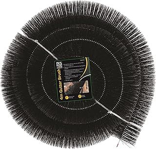 Gutter Brush Bristle Brush Gutter Guard Leaf Debris Filter | Easy Installation and Adapting to Size Drain Down Pipe Gutter Cleaning Tools Black 4 METRE