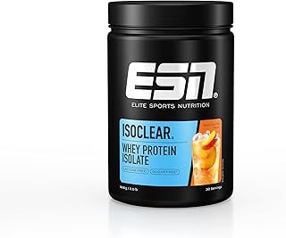 ESN ISOCLEAR Whey Isolate Protein Powder, Peach Iced Tea, 908 g, 2 lbs, 30 Servings Clear Whey - Lactose Free