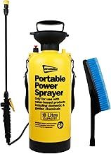 Streetwize - 10L Portable Power Washer Sprayer, Hand Operated Pump | Power Sprayer | Garden Sprayer | Bike Cleaner | Car Washer Sprayer | Brush & Hose Included (SWPW2)
