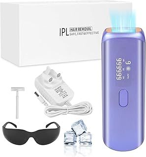 ACWOO IPL Laser Hair Removal Device, 3-in-1 Functions HR/SC/RA Laser Hair Removal for Women Men, Long Lasting & Painless, Hair Removal Device for Body & Face at-Home Use with 9 Energy Levels, 2 Modes