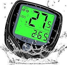 Bike Computer Wireless Universal 19 Functions IP54 Waterproof,Cycle Computer,Bike Speedometer,Bike Odometer,bicycle speedometer,bicycle computer,bike mileometer, Black