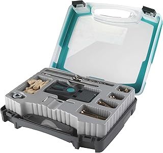 wolfcraft Undercover Jig Set PZ, 55 pcs. I 4642000 I Complete Sets for Invisible fastenings