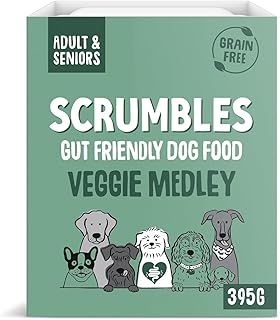 Scrumbles Natural Wet Dog Food, Grain Free Recipe, Vegetable Medley, 7 x 395g
