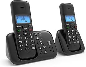 BT 3960 Cordless Landline House Phone with Nuisance Call Blocker, Digital Answer Machine, Twin Handset Pack