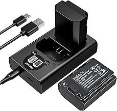 ENEGON NP-FZ100 Battery(2 * 2280mAh) and LCD Charger Set for Sony A7iii, A7iv, A7C, A7C ii, A6700, A6600, ZV-E1, ZV-E10ii, FX3, FX30, A9, Alpha 9, Alpha 9S, A9S, A7R3, A7R4