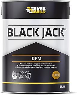 Everbuild Black Jack 908 D.P.M (Damp Proof Membrane) – Black – 5 Litre