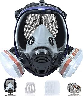 16 in 1 Full Face Respirator,Respirator Mask With Filters Dust,Gas Masks,Protective Respirators For Chemical, Manufacturing, Petroleum, Mining, Paint, Dust,Construction Industries