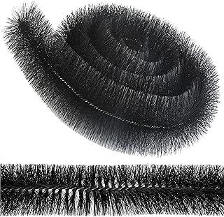 Gutter Brush 4m x 100mm Black Leaf Guard to Keep Out Debris, Moss & Leaf Drain Down Pipe Gutter Cleaning Tool (6)