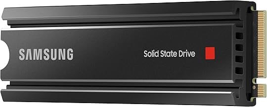 Samsung 980 PRO SSD with Heatsink 1TB PCIe Gen 4 NVMe M.2 Internal Solid State Hard Drive, Heat Control, Max Speed, PS5 Compatible, MZ-V8P1T0CW