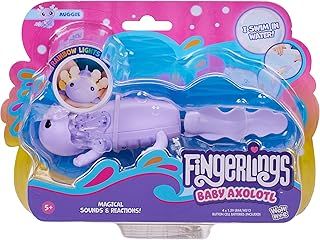 Interactive Baby Axolotl, Auggie (Purple), Swims & Lights Up