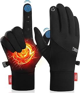 Winter Running Gloves Touchscreen, Thermal Anti-slip Cycling Gloves Lightweight Sport Gloves Men Women for Climbing Working Cycling Skiing