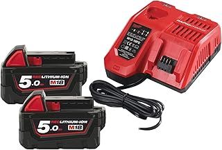 Milwaukee 4933459217 M18NRG-502 Rechargeable Battery Starter Kit 12 W 12 V