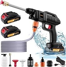 Cordless Pressure Washer, 21V 1500W Portable Pressure Washer, 60Bar/870 PSI High Power Washer Machine with 2 Nozzles, 2 Battery, 5m Hose Cordless Jet Washers/Pressure Washers for Car Floor Outdoor