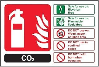 V Safety Fire Extinguisher - CO2 ID - 150 X 100mm