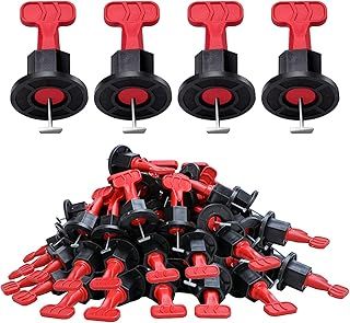 Tile Leveling System Kit 100pcs Tile Leveler Spacers, 2 Special Wrenches, 10 T-pins