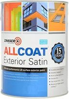 Zinsser Allcoat Exterior WB (Satin Finish) Ready Mixed Colours 1 litre Anthracite Grey (Ral 7016)
