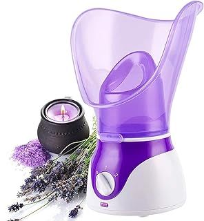 Facial Steamer,VOUM Face Steamer for Facial Deep Cleaning Home Facial Sauna Spa Sinuses Humidifier Atomizer Warm Mist Unclogs Pores Unisex (Purple)