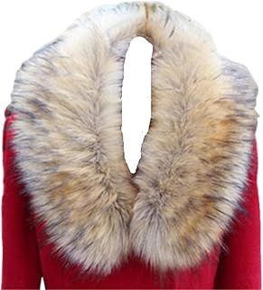 Faux Fur Collar Hood Collar Scarf Shawl Stole Neck Warmer For Winter Coat Jacket Parka